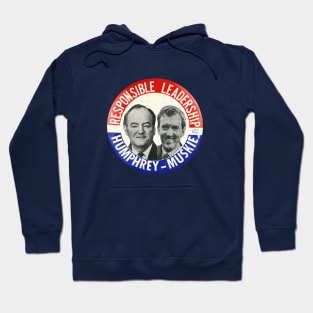 Humphrey and Muskie 1968 Presidential Campaign Button Hoodie